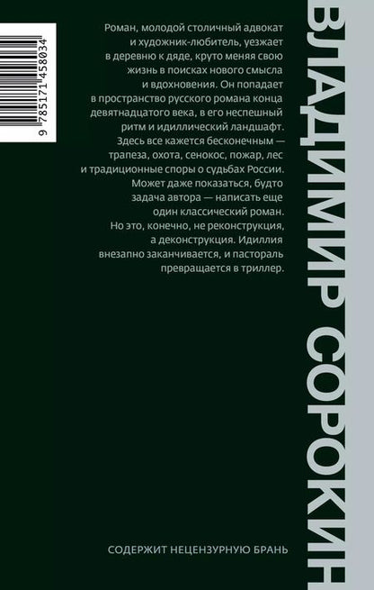 Фотография книги "Владимир Сорокин: Роман"