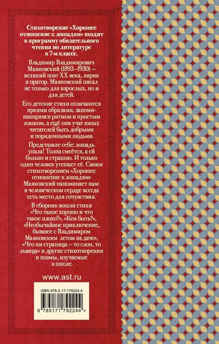 Фотография книги "Владимир Владимирович: Хорошее отношение к лошадям. Стихотворения для детей"