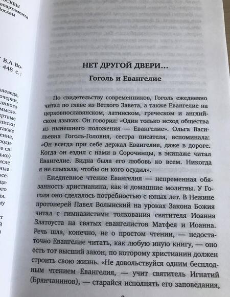 Фотография книги "Владимир Воропаев: Нет другой двери… О Гоголе и не только"