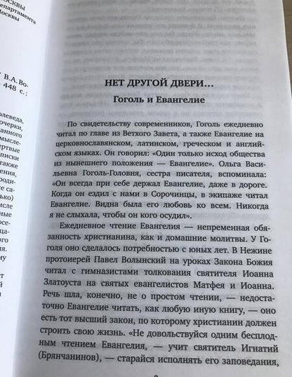 Фотография книги "Владимир Воропаев: Нет другой двери… О Гоголе и не только"