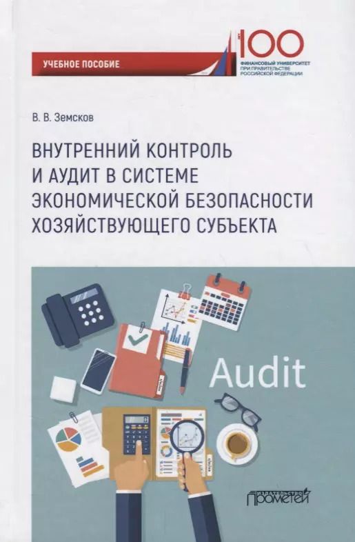 Обложка книги "Владимир Земсков: Внутренний контроль и аудит в системе экономической безопасности хозяйствующего субъекта: Учебное пособие"