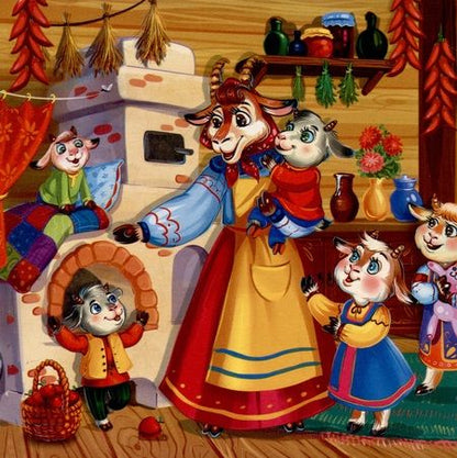 Фотография книги "Волк и семеро козлят : картонная книжка"