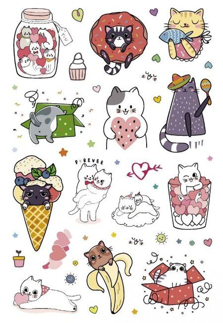 Фотография книги "Всё будет МЯУ! Наклейки"