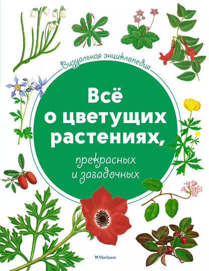 Обложка книги "Всё о цветущих растениях, прекрасных и загадочных. Визуальная энциклопедия"