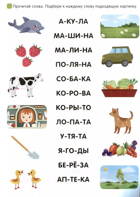 Фотография книги "Я читаю по слогам. Учимся читать слова"