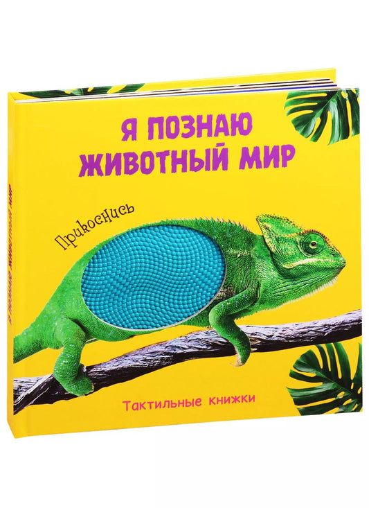 Обложка книги "Я познаю животный мир. Тактильная книжка"