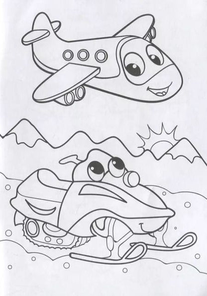 Фотография книги "Е. Сачкова: Раскраска «Транспорт»"