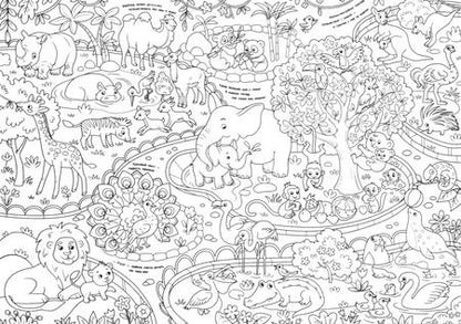 Фотография книги "Единороги. Мегараскраска для малышей. Раскраска-плакат"