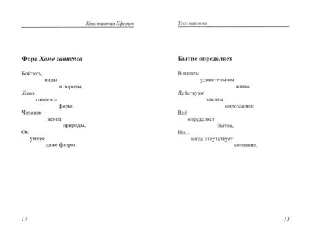 Фотография книги "Ефетов: Угол наклона"