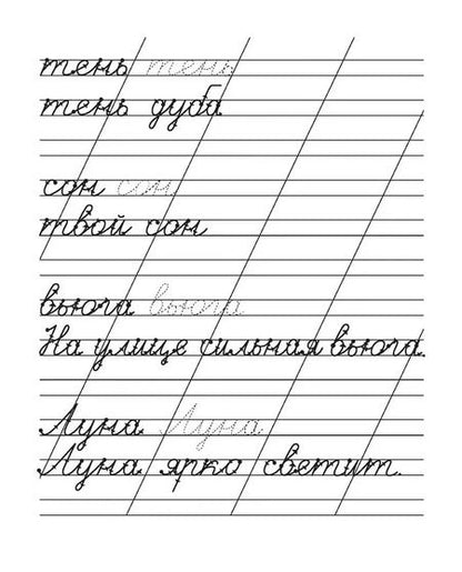 Фотография книги "Екатерина Федорова: Прописи. Рабочая тетрадь. Письменные слова"