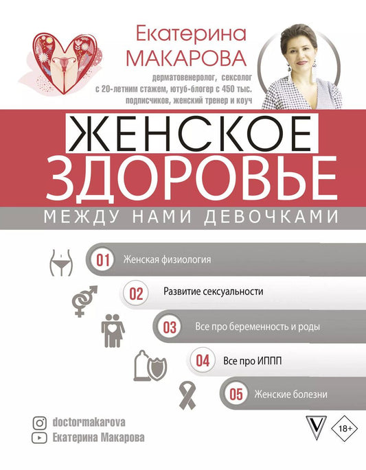Обложка книги "Екатерина Макарова: Женское здоровье. Между нами девочками"