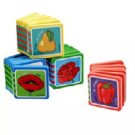 Фотография книги "Елена Куликова: Мини-книжки ЭВА. Что здесь растёт? Комплект из 4-х книг"