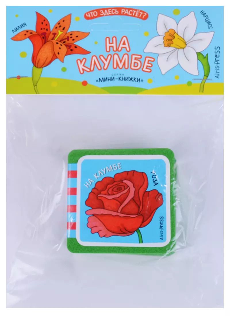 Обложка книги "Елена Куликова: Мини-книжки ЭВА. Что здесь растёт? На клумбе"