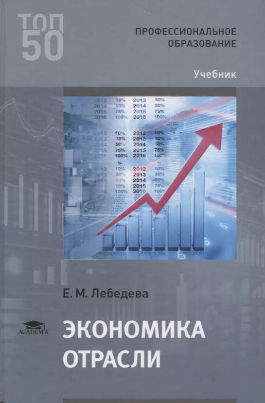 Обложка книги "Елена Лебедева: Экономика отрасли Учебник (ПО) Лебедева"
