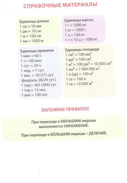 Фотография книги "Елена Николаевна: Единицы измерения. 1-4 классы"