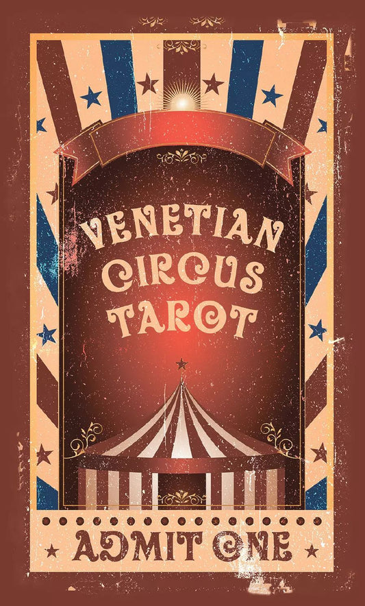 Обложка книги "Елена Токарева: Таро Венецианского цирка (89 карт + инструкция по QR-коду)"