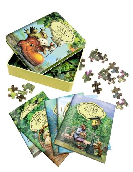 Фотография книги "Елена Велена: Как Ботинки поссорились (набор из 5 книг + пазл в коробке)"