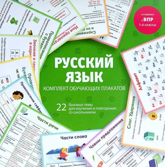 Обложка книги "Елена Володина: Русский язык. Комплект обучающих плакатов"