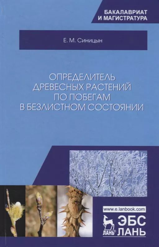 Обложка книги "Евгений Синицын: Определитель древесных растений по побегам в безлистном состоянии. Учебное пособие"