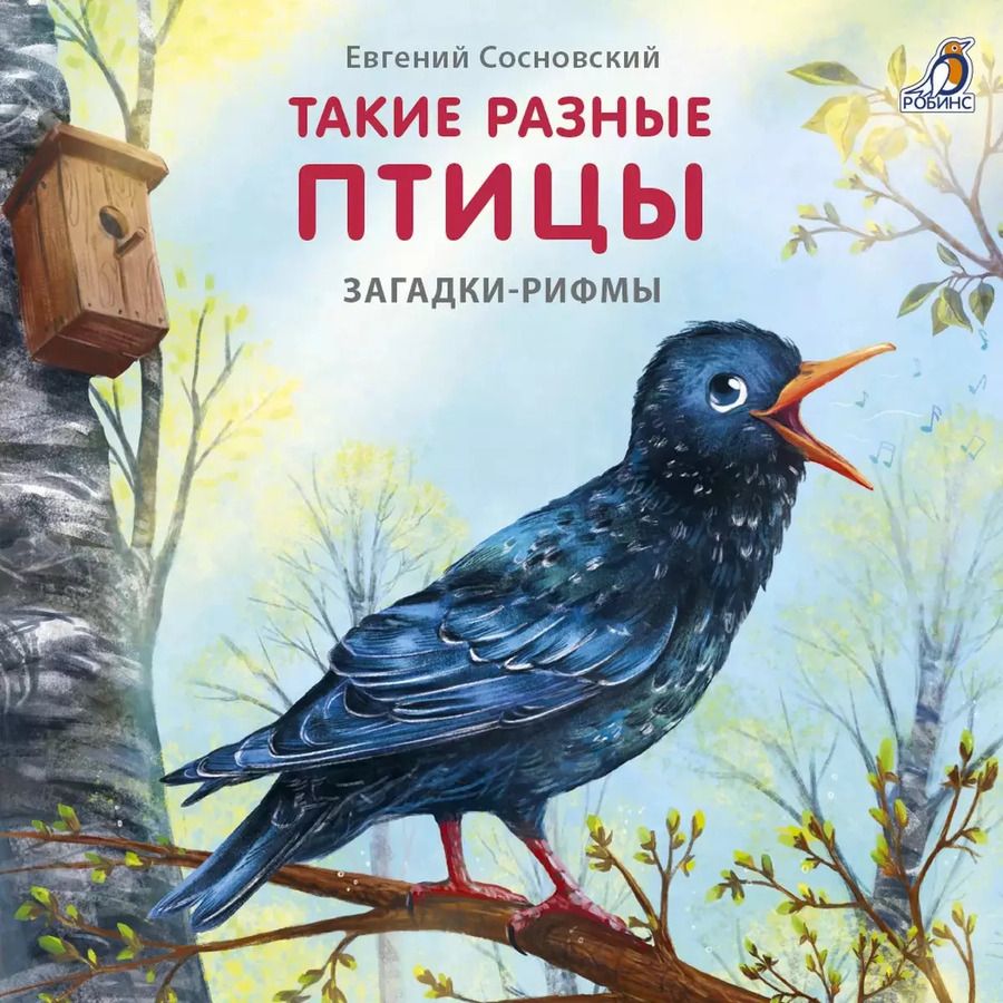Обложка книги "Евгений Сосновский: Такие разные птицы. Загадки-рифмы"