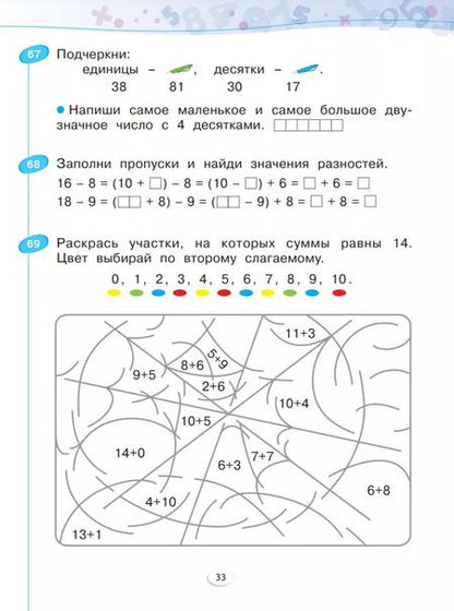 Фотография книги "Евгения Бененсон: Математика. 1 класс. Рабочая тетрадь. В 4-х частях. ФГОС"