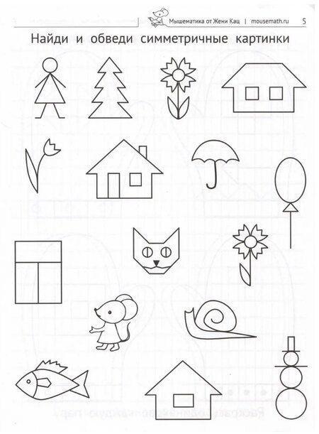 Фотография книги "Евгения Марковна: Симметрия. Увлекательные задания для детей 5–10 лет"