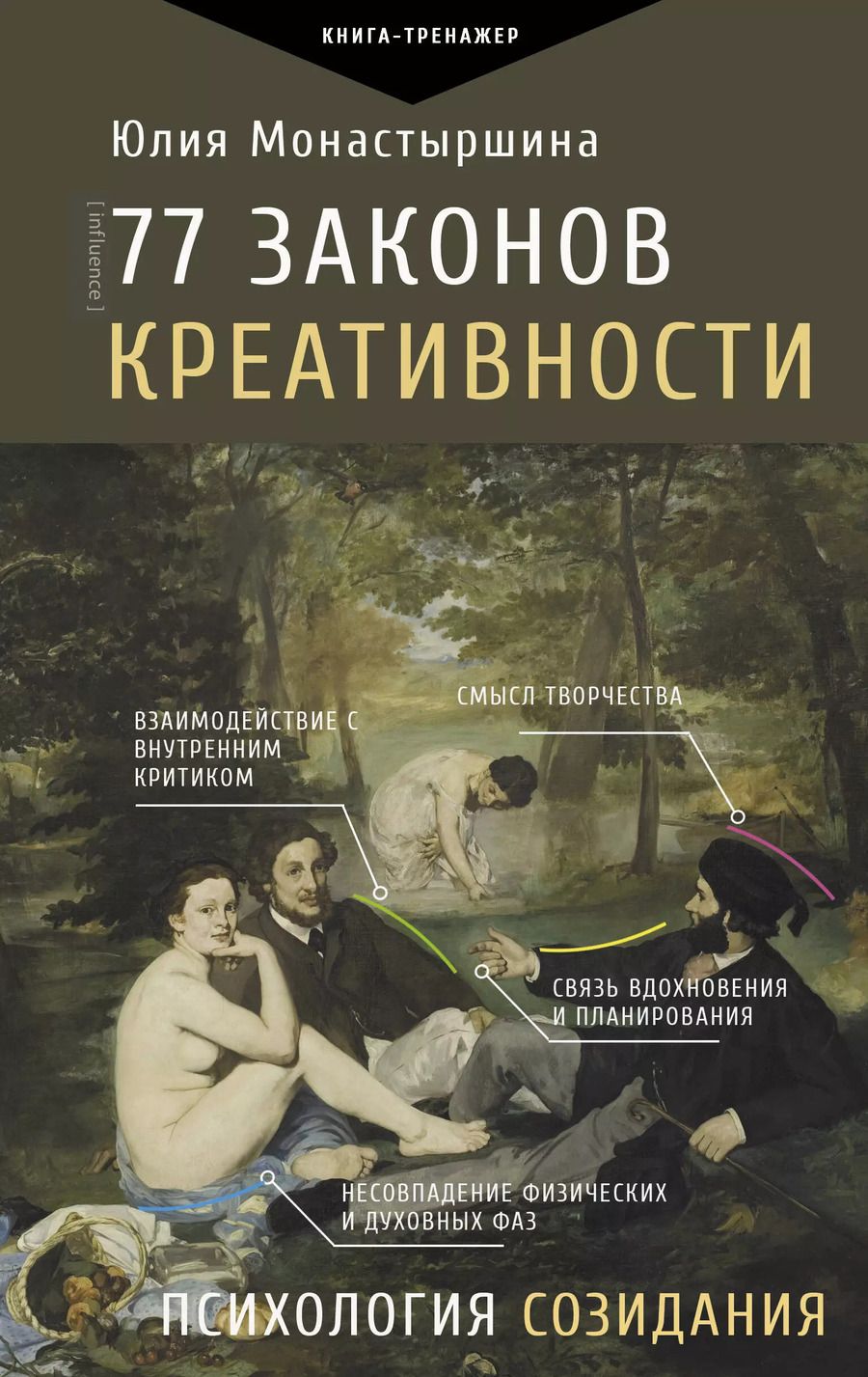 Обложка книги "Юлия Монастыршина: 77 законов креативности"
