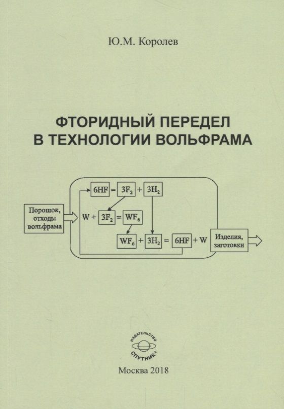 Обложка книги "Юрий Королев: Фторидный передел в технологии вольфрама"