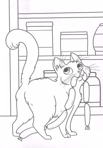 Фотография книги "Забавные котики. Маленькая раскраска"