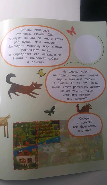 Фотография книги "Заболотная: На ферме. Книжка-гармошка с наклейками"