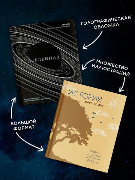 Фотография книги "Зак Скотт: Большой подарок для школьника. Сборный комплект в коробе из 2-х книг (история моей семьи + вселенная)"