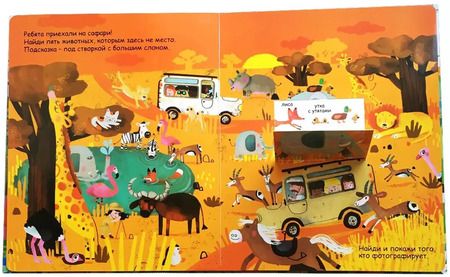 Фотография книги "Запутаница. Найди кто лишний. Книга с  окошками"