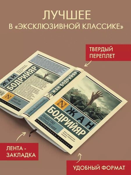 Фотография книги "Жан Бодрийяр: Общество потребления"