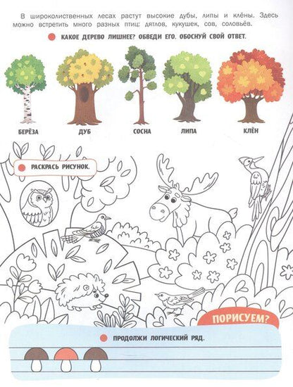 Фотография книги "Жанна Борода: Природа России: книжка с наклейками"