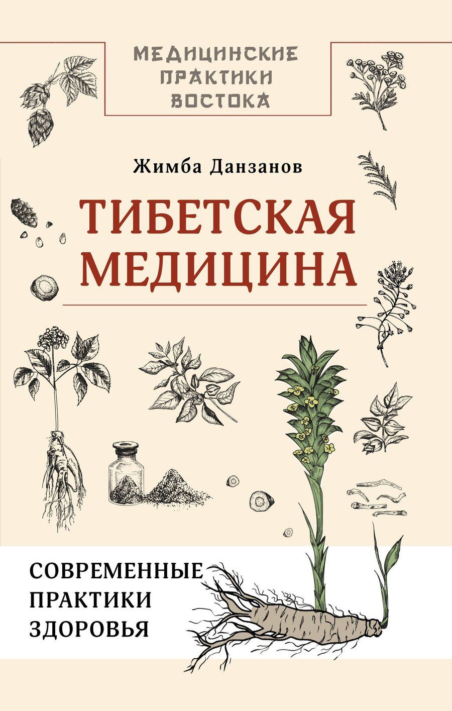 Обложка книги "Жимба Данзанов: Тибетская медицина: современные практики здоровья"