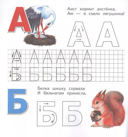 Фотография книги "Живая азбука. Прописи. Печатные буквы"