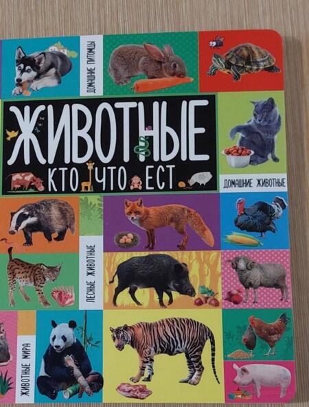 Фотография книги "Животные. Кто что ест"