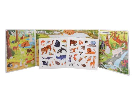 Фотография книги "Животные. Плакат с наклейками"