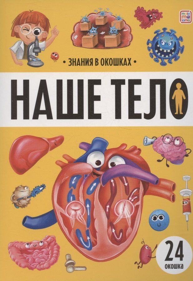 Обложка книги "Знания в окошках. Наше тело"