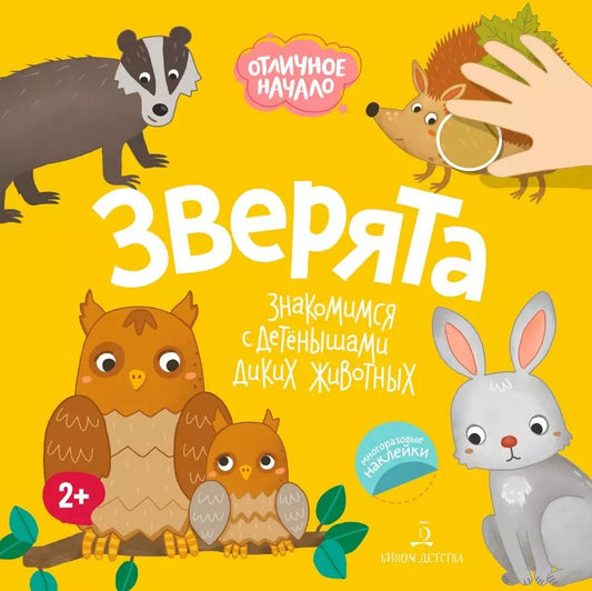 Обложка книги "Зверята. Знакомимся с детенышами диких животных"